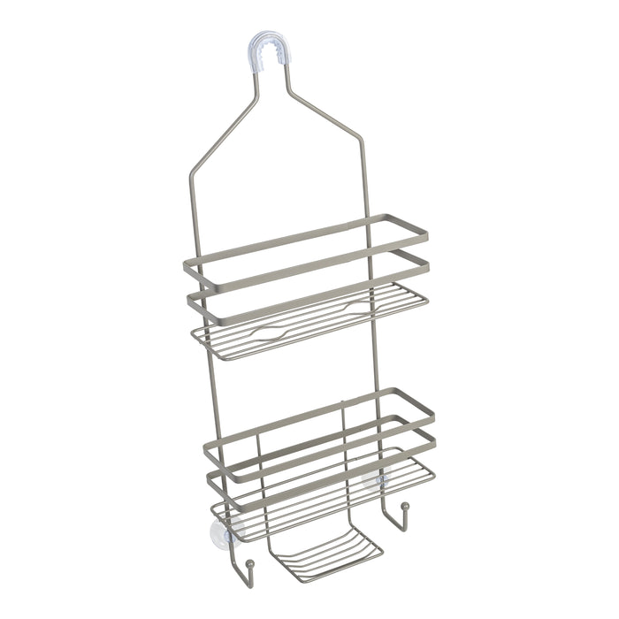 Honey Can Do Satin Nickel 3-Tier Steel Hanging Shower Caddy