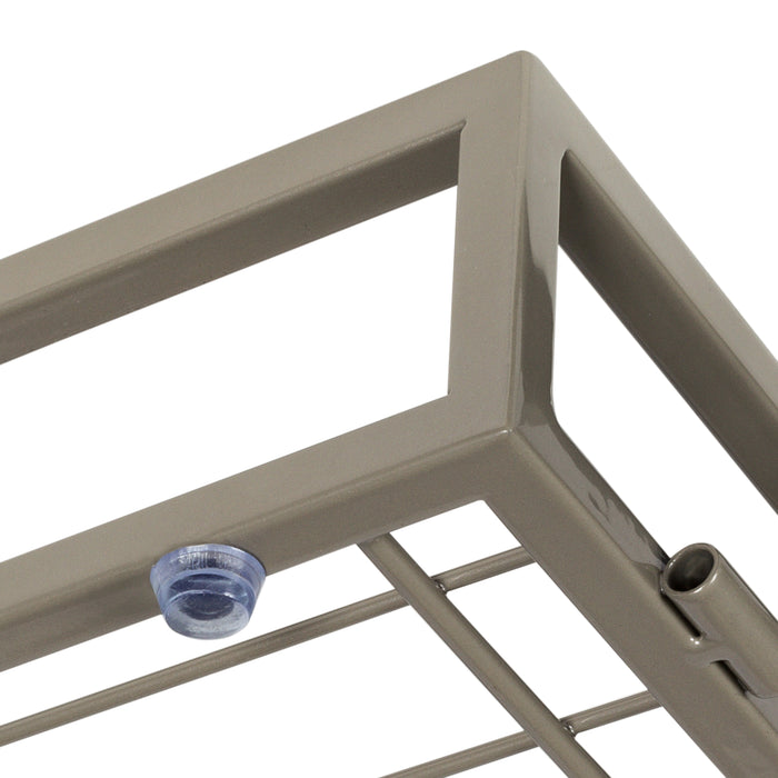 Honey Can Do Satin Nickel Over-The-Toilet Toilet Paper And Storage Tray