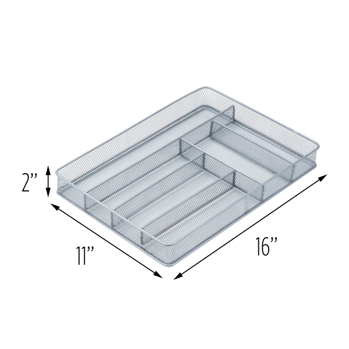 Honey Can Do Silver 16" X 11" Mesh Multi-Purpose Drawer Organizer