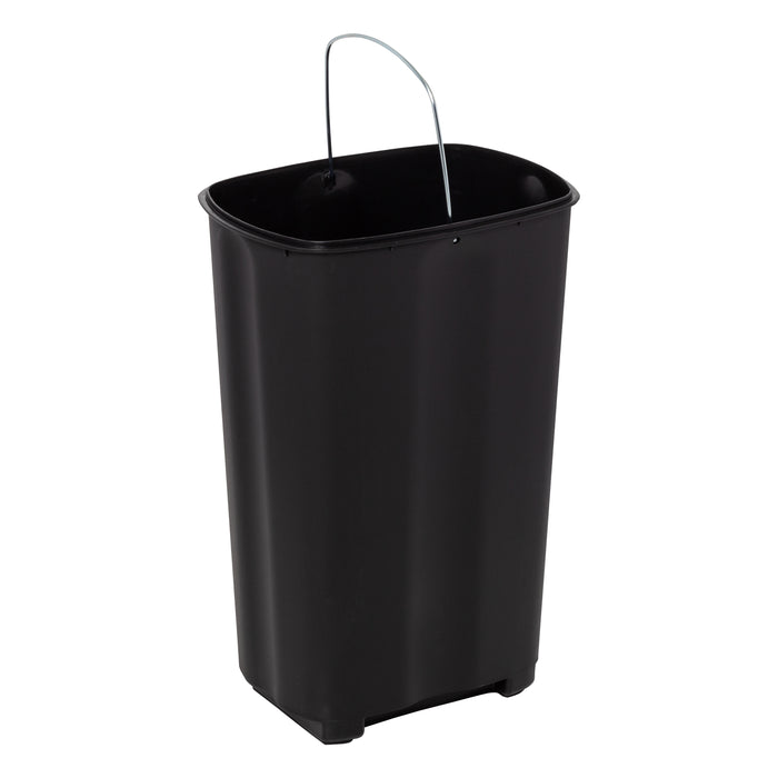 Honey Can Do Silver 40L Stainless Steel Rectangular Step Trash Can With Lid