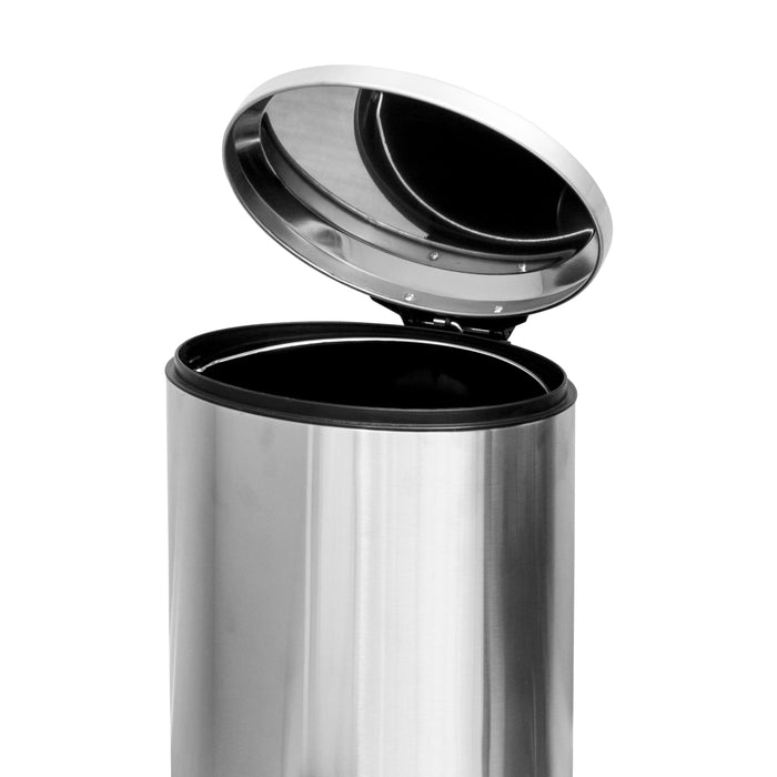 Honey Can Do Silver 5L Stainless Steel Oval Step Trash Can