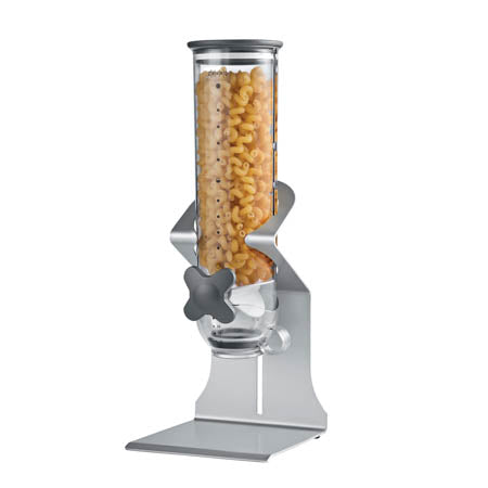 honey can do Silver Single Canister Commercial Cereal Dispenser