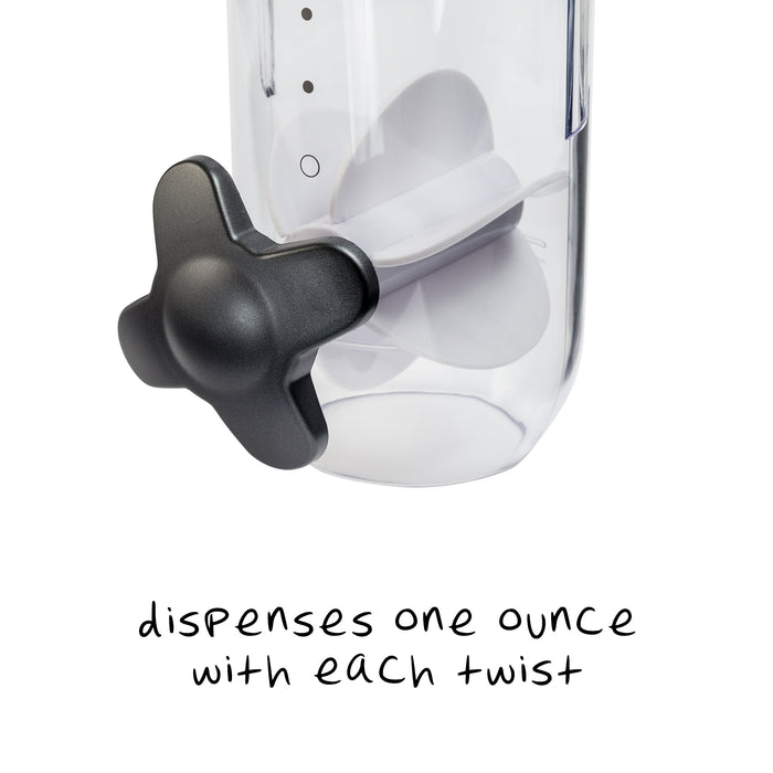 Honey Can Do Silver Single Canister Commercial Cereal Dispenser