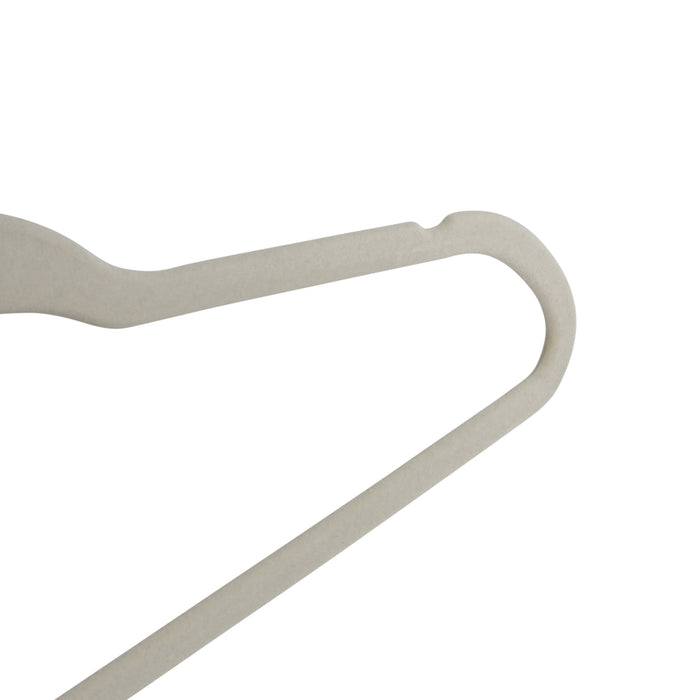 Honey Can Do Warm Gray Slim-Profile Non-Slip Velvet Hangers (25-Pack)