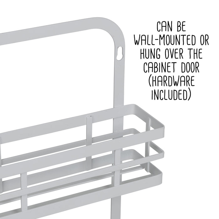 Honey Can Do White 2-Tier Modern Over-the-Door Spice Rack