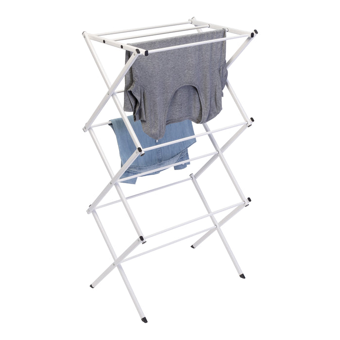 honey can do White 3-Tier Compact Folding Accordion Drying Rack