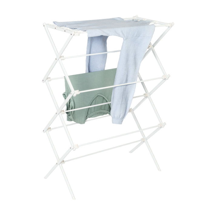 honey can do White 3-Tier Folding Clothes Drying Rack