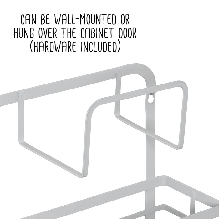 Honey Can Do White 3-Tier Over-the-Door Kitchen Organizer With Hooks