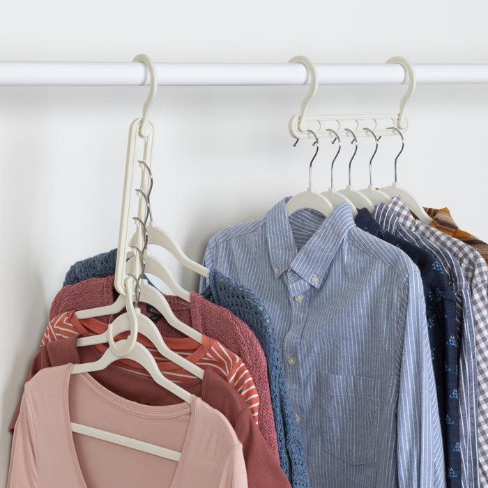 Honey Can Do White 5 Collapsible Hangers And 50 Velvet Hangers (55-Piece Set)