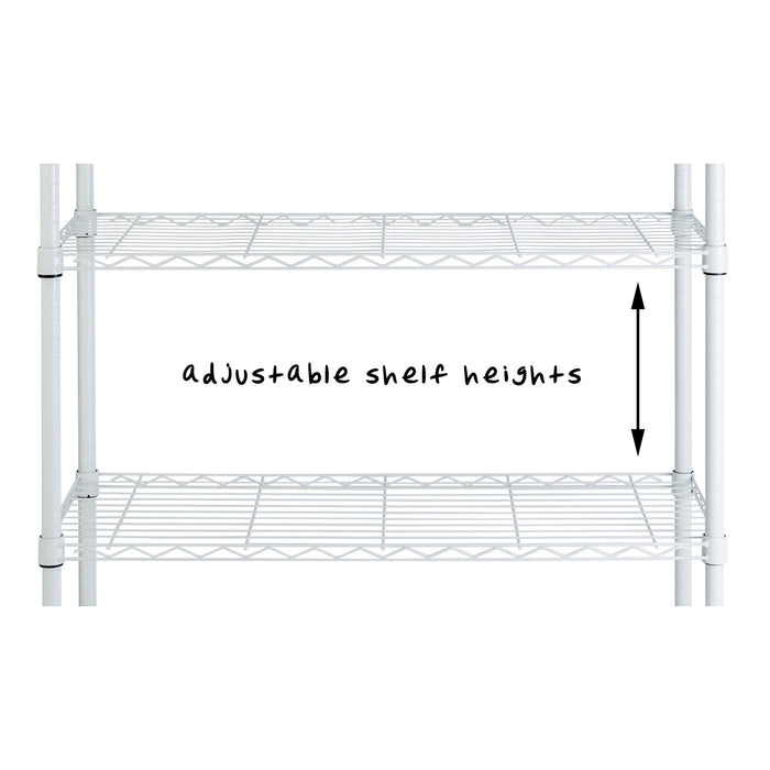 Honey Can Do White 5-Tier Adjustable Shelving Unit With 200-lb Shelf Capacity