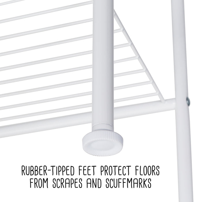 Honey Can Do White 6-Tier Bath Storage Shelving Unit