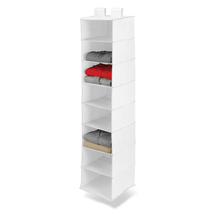 honey can do White 8-Shelf Hanging Closet Organizer