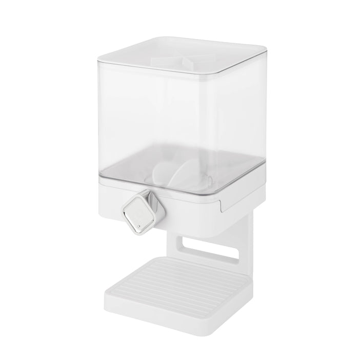 Honey Can Do White/Chrome Cereal Dispenser With Portion Control