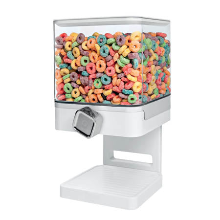 honey can do White/Chrome Cereal Dispenser with Portion Control