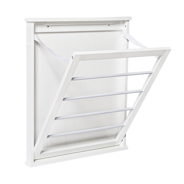 Honey Can Do White Folding Over-the-Door Or Wall-Mount Drying Rack (80-Feet)