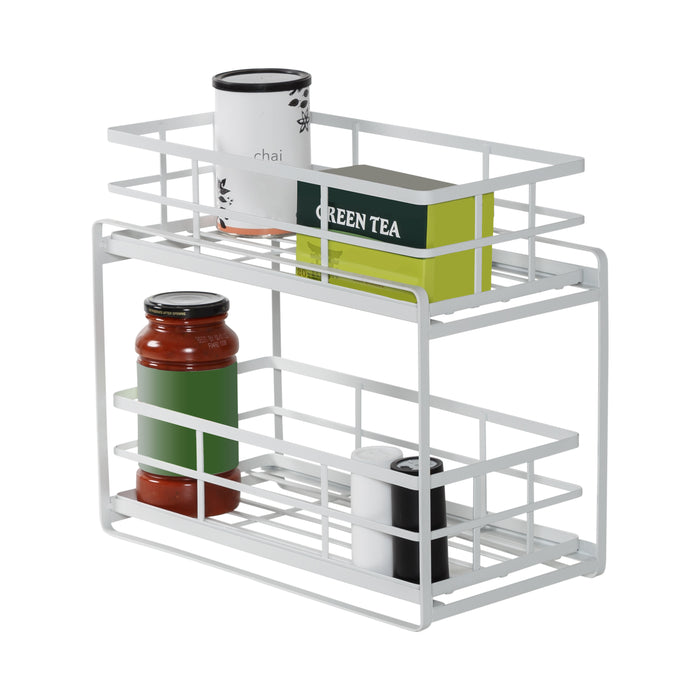 honey can do White Kitchen 2-Drawer Storage Organizer