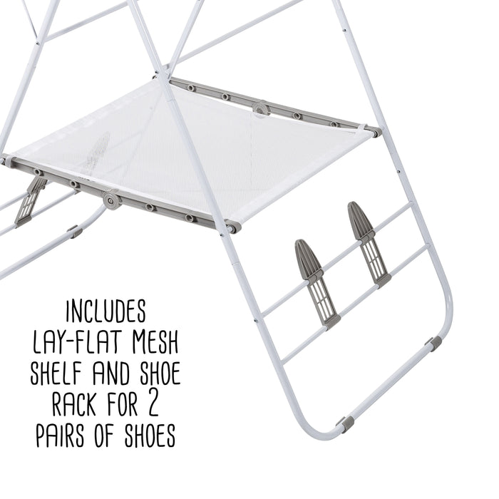 Honey Can Do White Large Expandable And Folding Wing Drying Rack