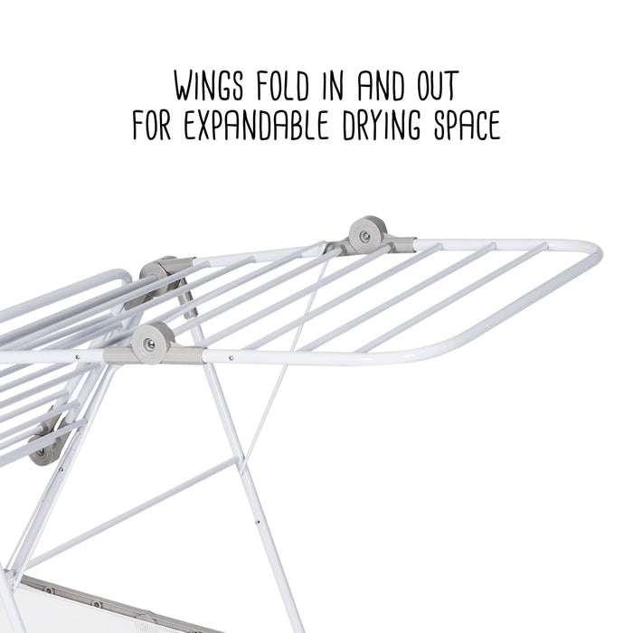 Honey Can Do White Large Expandable And Folding Wing Drying Rack