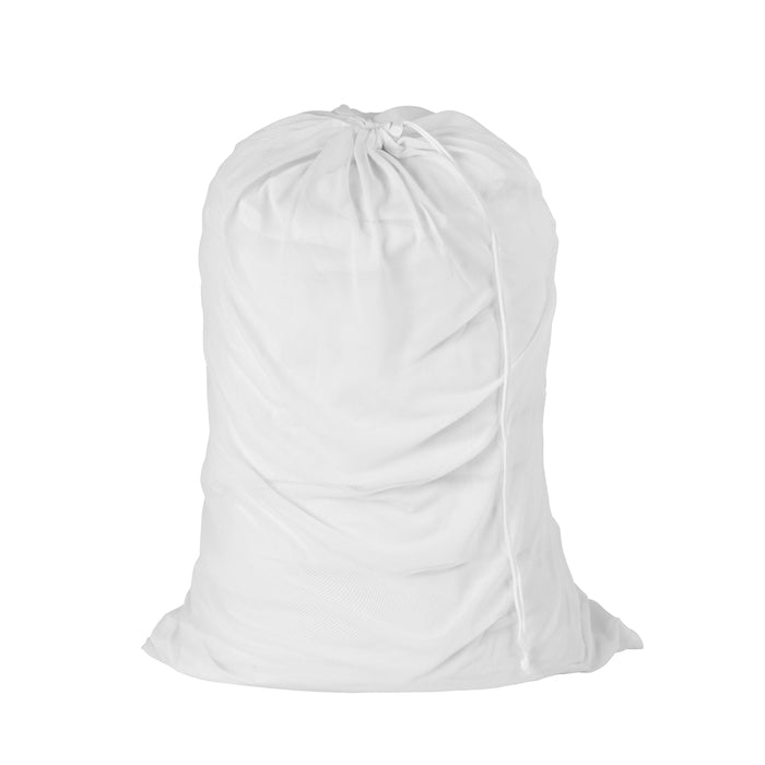 Honey Can Do White Mesh Laundry Bag With Drawstring