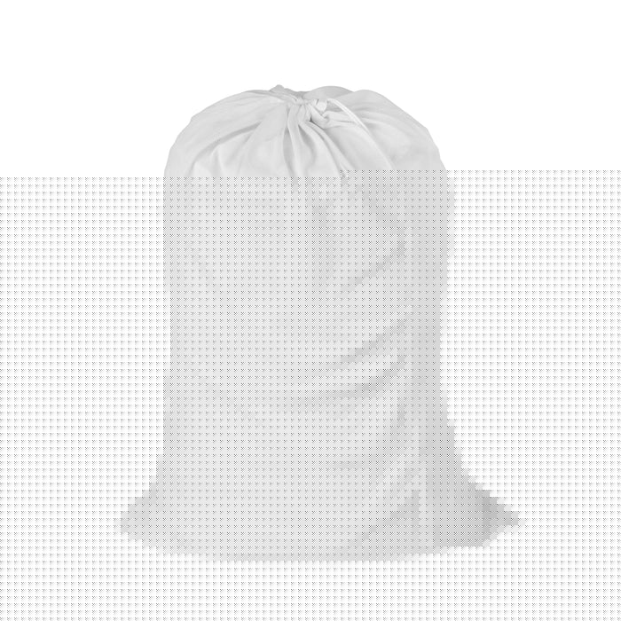 Honey Can Do White Mesh Laundry Bag With Drawstring