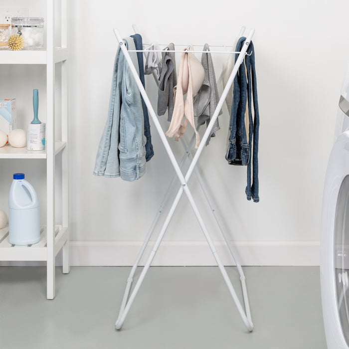 Honey Can Do White Metal Collapsible Clothes Drying Rack
