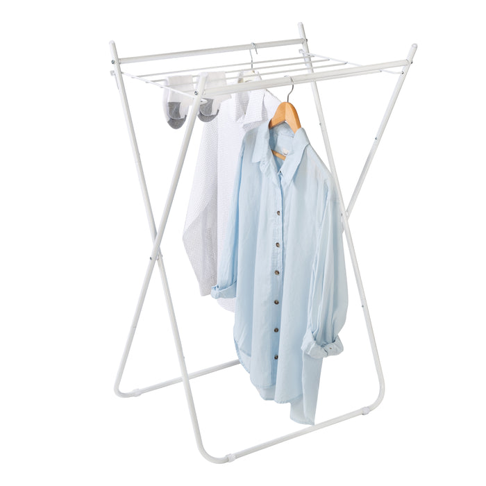 honey can do White Metal Collapsible Clothes Drying Rack