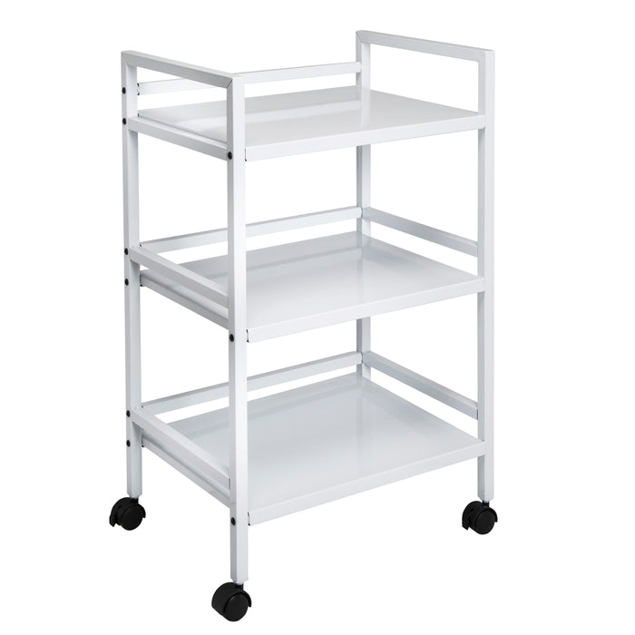Honey Can Do White Metal Multi-Purpose Rolling Cart