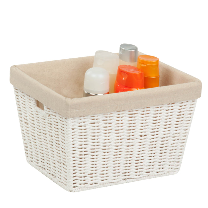 honey can do White Paper Rope Medium Storage Basket with Liner