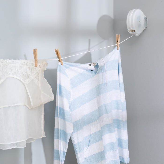 Honey Can Do White Plastic/Vinyl 40-Ft. Retractable Clothesline