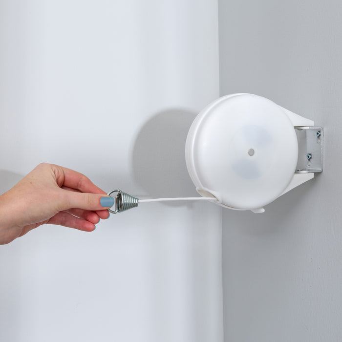 Honey Can Do White Plastic/Vinyl 40-Ft. Retractable Clothesline