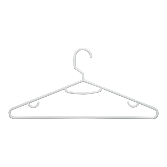 Honey Can Do White Recycled Plastic Hangers With Hooks (60-Pack)
