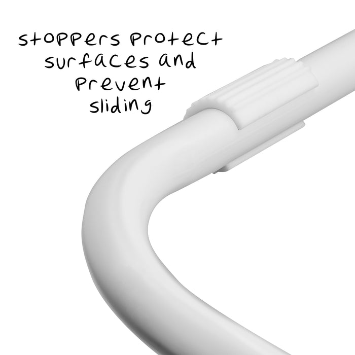 Honey Can Do White Steel Leaning Clothes Drying Rack