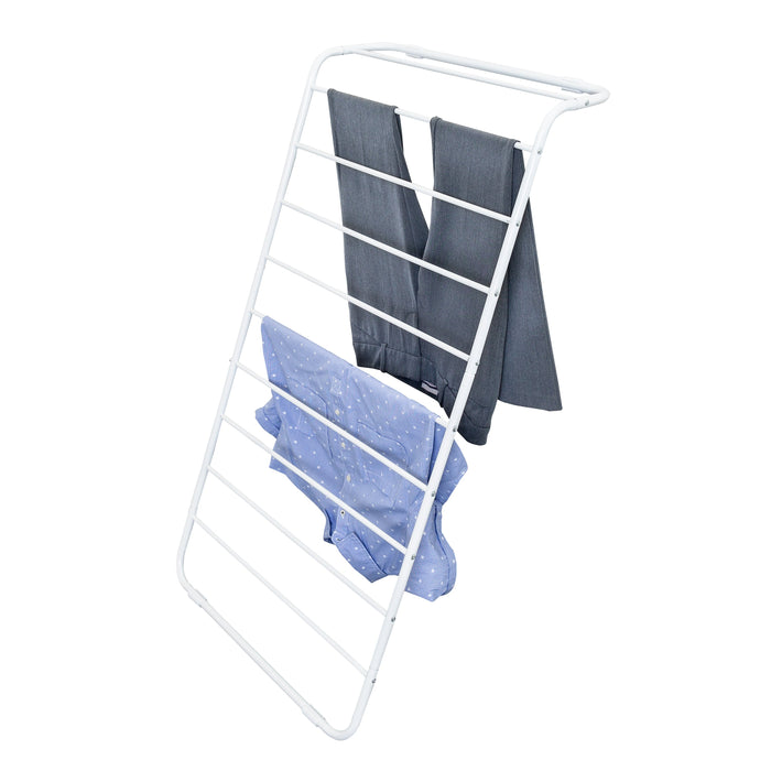 honey can do White Steel Leaning Clothes Drying Rack