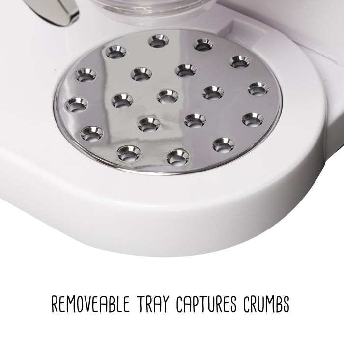 Honey Can Do Zevro White Double 17.5 Oz. Cereal Dispenser