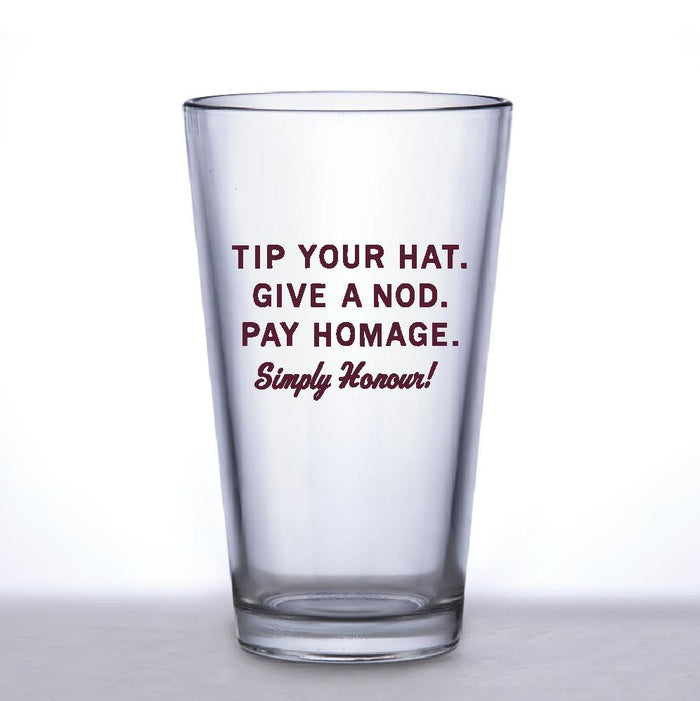 Honour Brand Anchor A Pint Glass