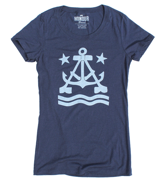 Honour Brand Anchor A Women's Scoop Neck T-Shirt