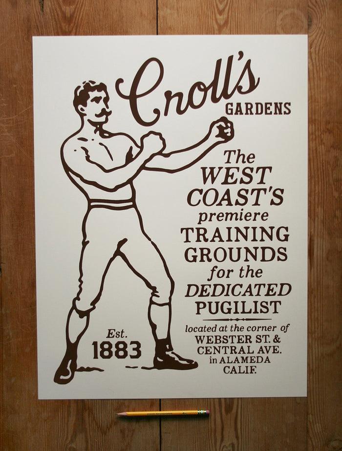 honour brand Croll's Boxing Gardens Poster
