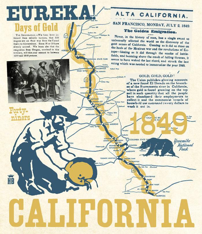 Honour Brand Days Of Gold California T-Shirt