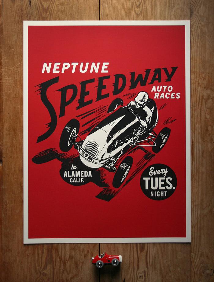 honour brand Neptune Speedway Poster
