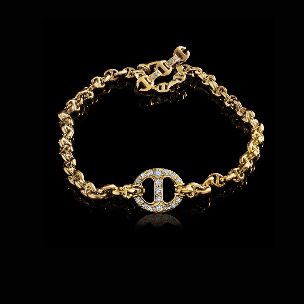 hoorsenbuhs 10MM SINGLE-LINK BRACELET WITH DIAMONDS