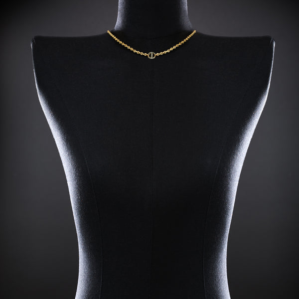 Hoorsenbuhs 10MM SINGLE STATION NECKLACE WITH DIAMONDS - 16"