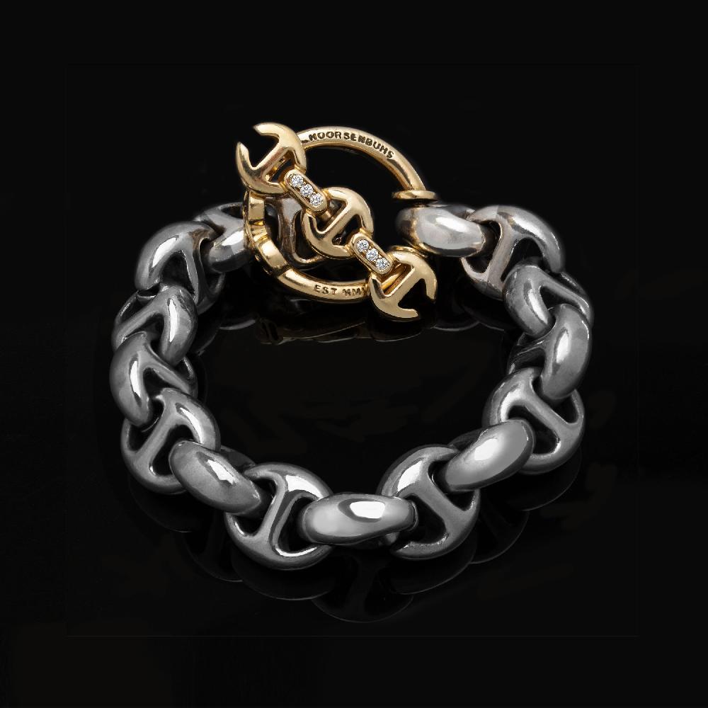 hoorsenbuhs 15MM OPEN-LINK™ BRACELET - STERLING SILVER | 18K GOLD