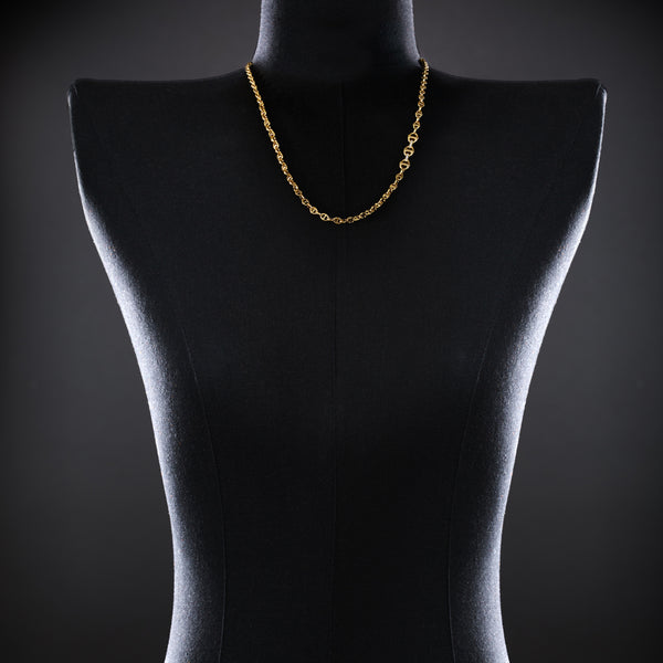 Hoorsenbuhs 3MM OPEN-LINK™ NECKLACE WITH DIAMOND PENDANT - 26"
