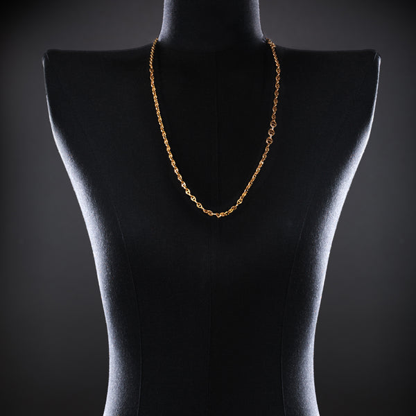 Hoorsenbuhs 3MM OPEN-LINK™ NECKLACE WITH DIAMOND PENDANT - 30"