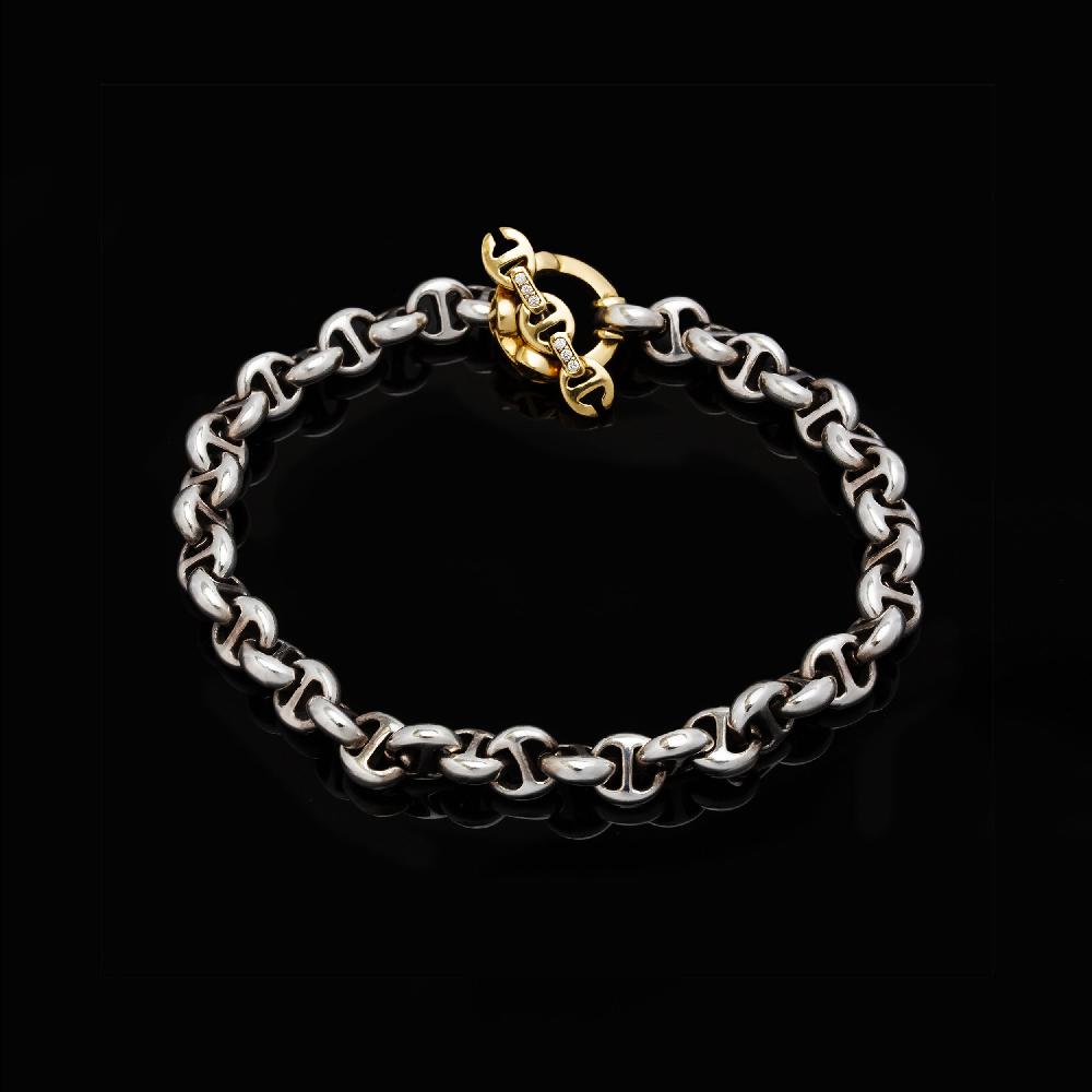 hoorsenbuhs 5MM OPEN-LINK™ BRACELET - STERLING SILVER | 18K GOLD