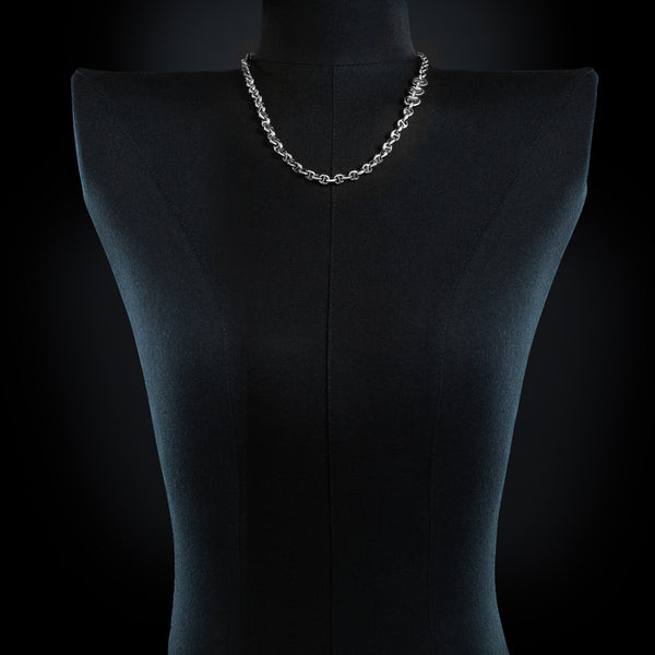 Hoorsenbuhs 5MM OPEN-LINK™ NECKLACE WITH DIAMOND PENDANT - 22"