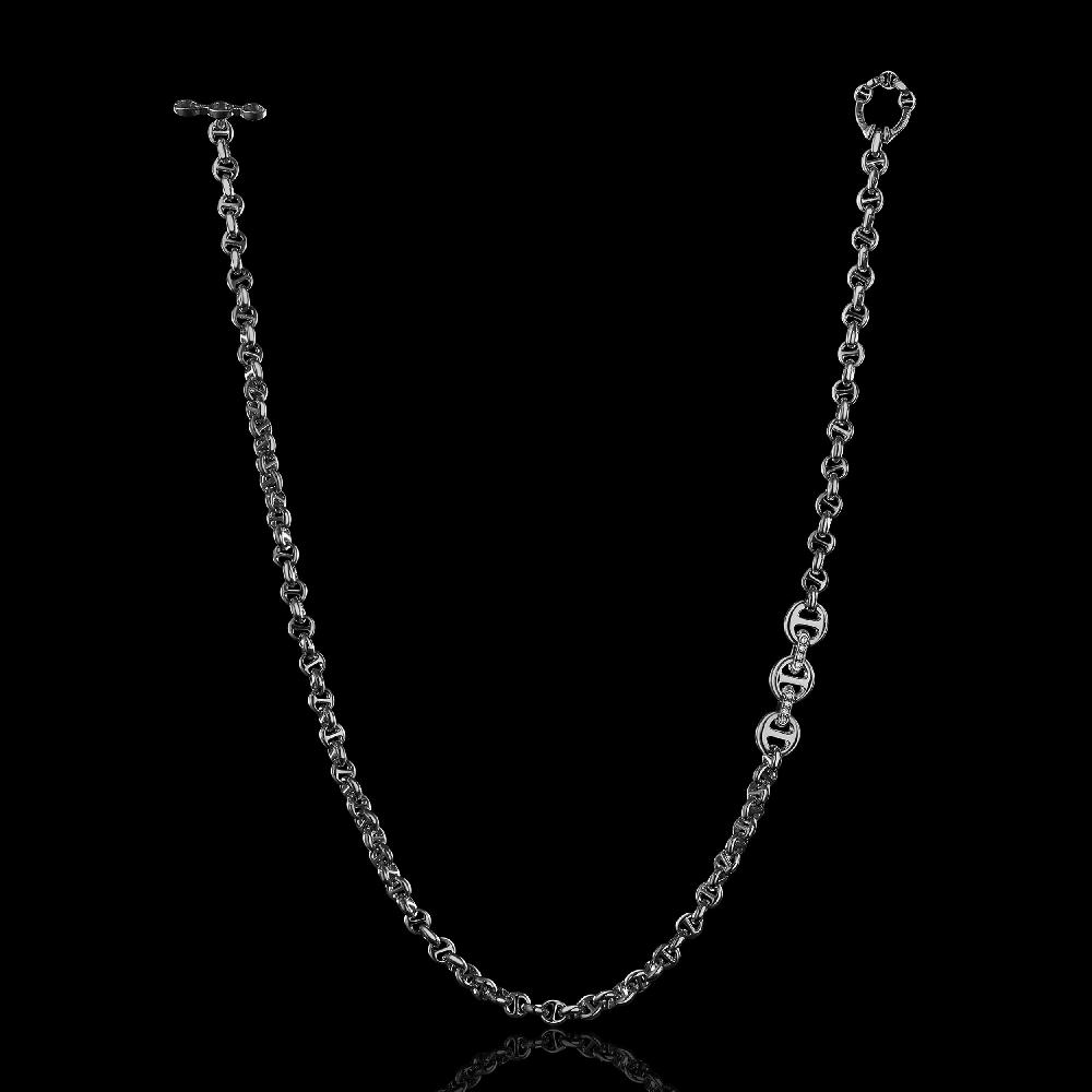 hoorsenbuhs 5MM OPEN-LINK™ NECKLACE WITH DIAMOND PENDANT - 22"