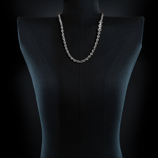 Hoorsenbuhs 5MM OPEN-LINK™ NECKLACE WITH DIAMOND PENDANT - 26"