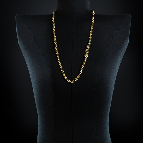 Hoorsenbuhs 5MM OPEN-LINK™ NECKLACE WITH DIAMOND PENDANT - 30"