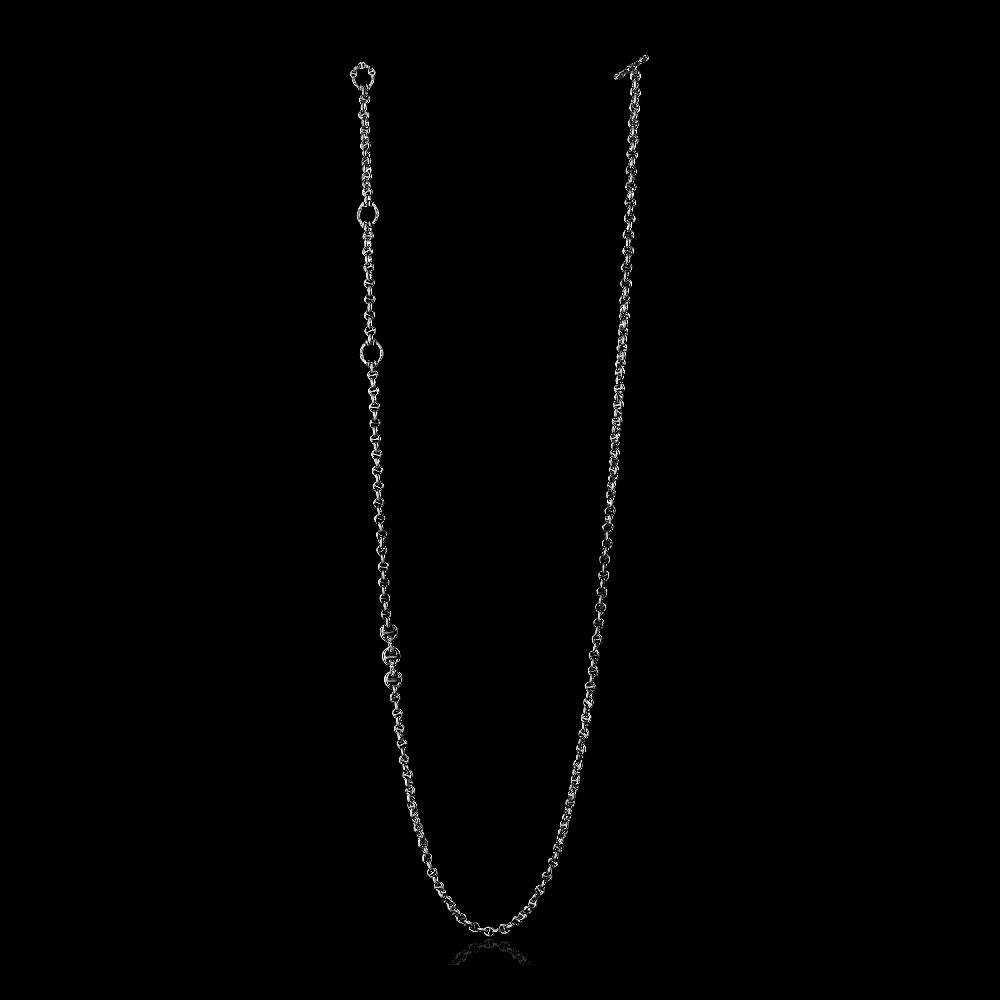 hoorsenbuhs 5MM OPEN-LINK™ NECKLACE WITH DIAMOND PENDANT - 42"